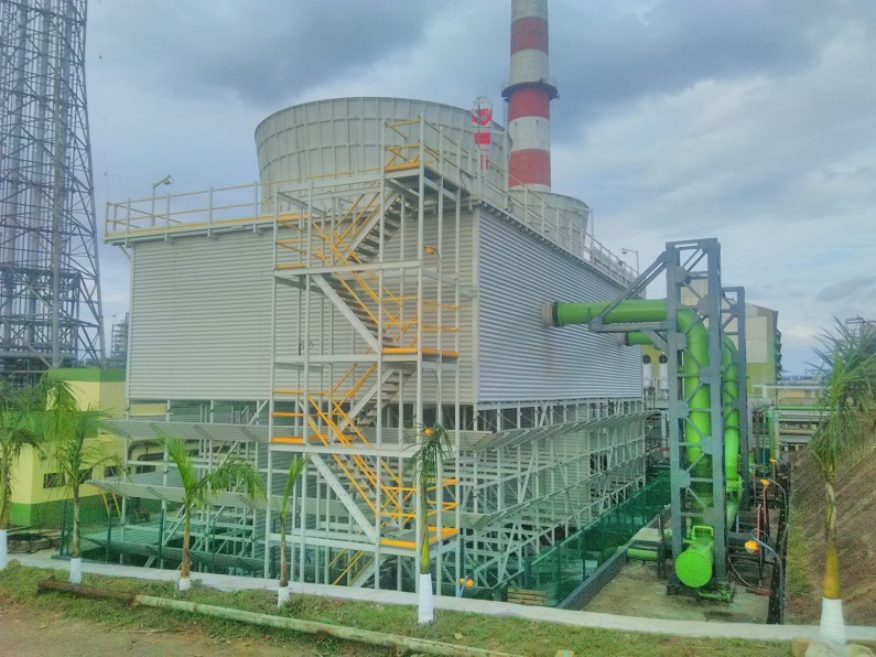 Encon Group has installed a 4000 CMH counter-flow cooling tower system - featuring one tower with two cells. 