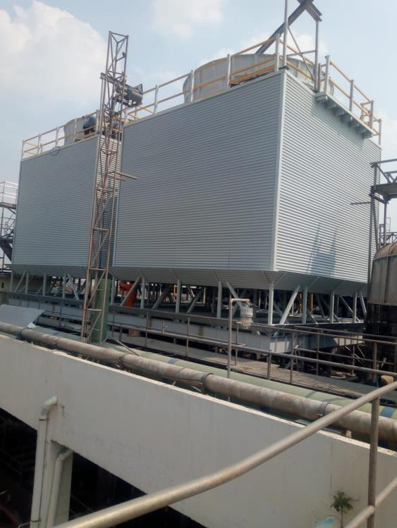 Encon Group has installed a 900 CMH Counter Flow Cooling Tower - featuring 2 towers with 1 cell per tower